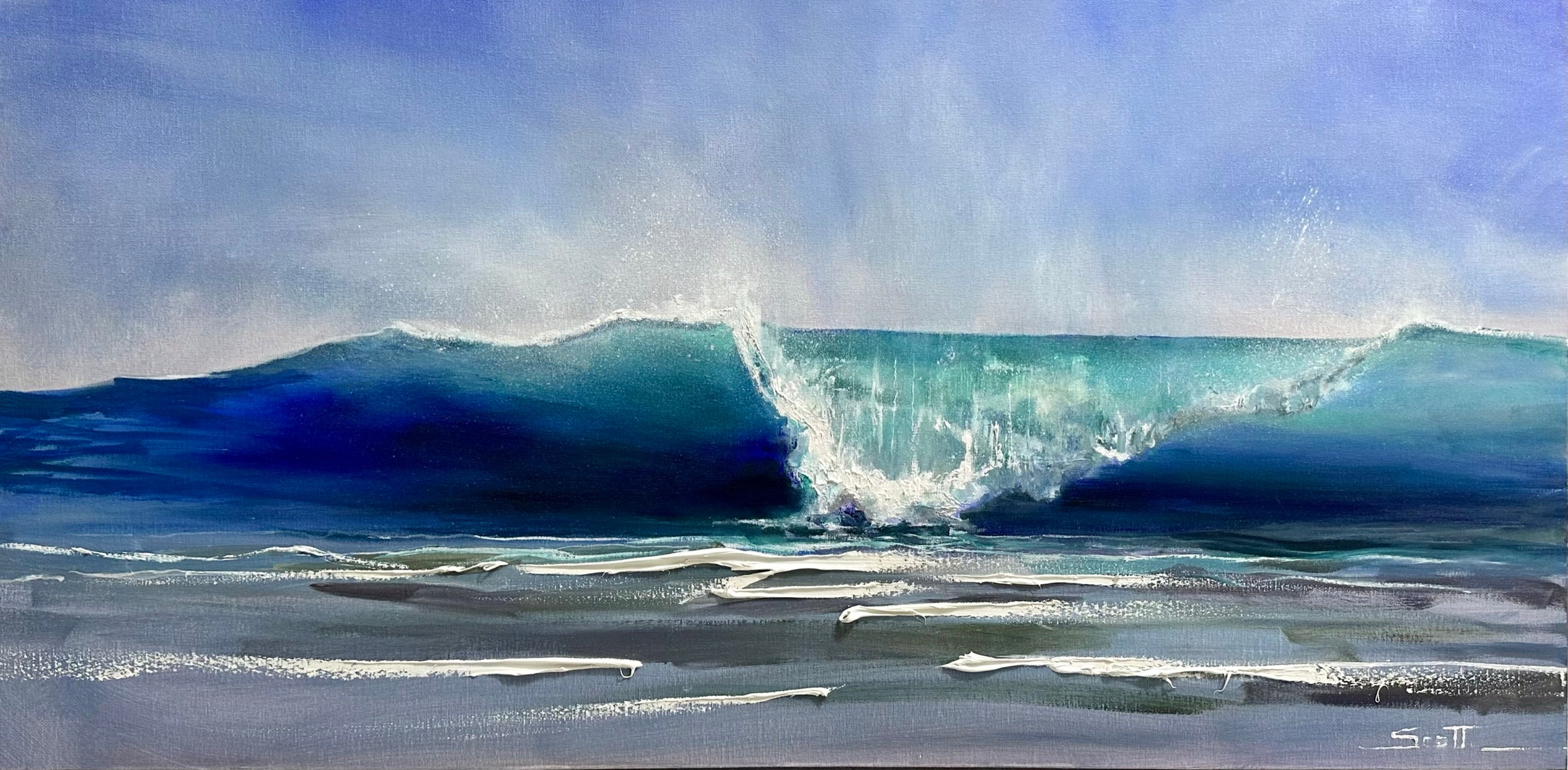 Bright Blue Seascapes Scott Laurenson